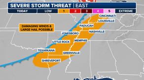 Severe storm threat shifts east on Halloween after 90-mph winds blast Plains