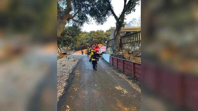 A 5-alarm fire outside of Oakland caused hundreds of people to be evacuated on Friday afternoon as multiple agencies worked to control the blaze.