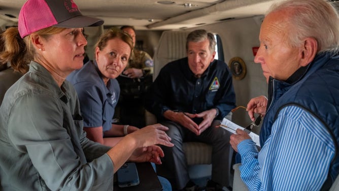 President Biden tours North Carolina via air on Wednesday, October 2.