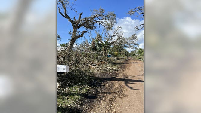 Damage after Hurricane Milton in the Oceanside, Florida, area.