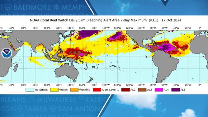 Coral Reef Watch Map