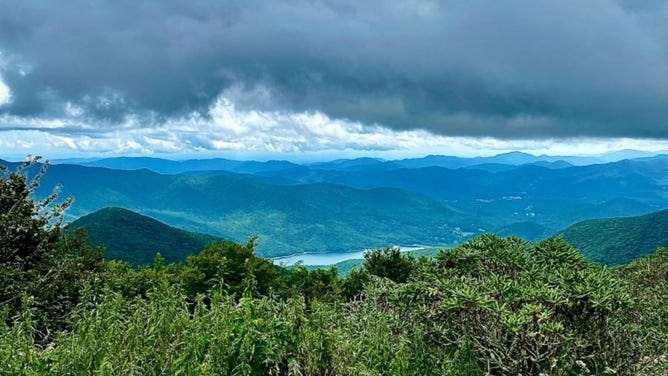 The mountains near Asheville.