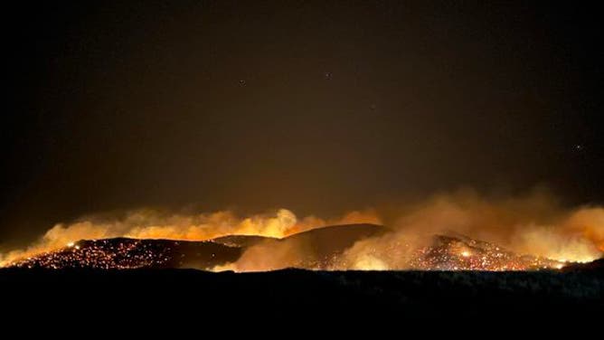 Rush Fire scorches Wichita Mountains in Oklahoma. (Comanche County/Lawton Emergency Management)