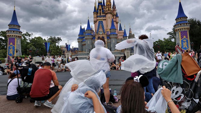 Guests at the Magic Kingdom