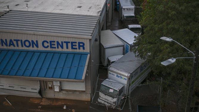 A view of the damaged area at Asheville along with the western part of North-Carolina is devastated by the heavy rains and flooding after Hurricane Helene in Asheville, United States on September 30, 2024.