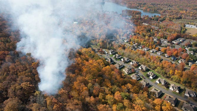 Connecticut brush fire