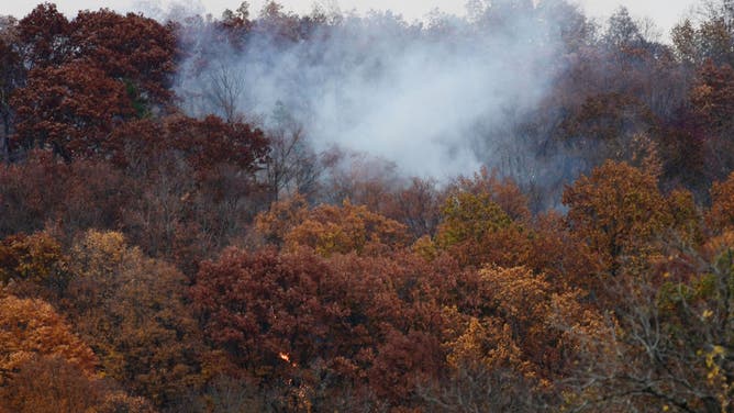 Connecticut brush fire