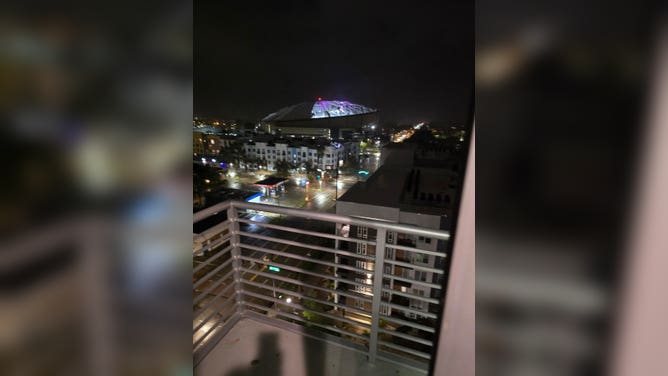 Hurricane-force winds rip roof off of Tropicana Field.