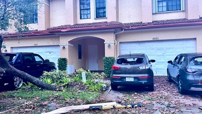 Possible tornado damage in Martin County, Florida on Oct. 9, 2024.