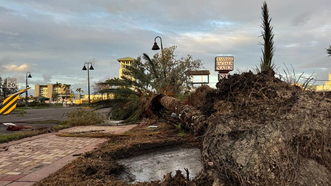 Storm damage in Treasure Island, Florida, after Milton.