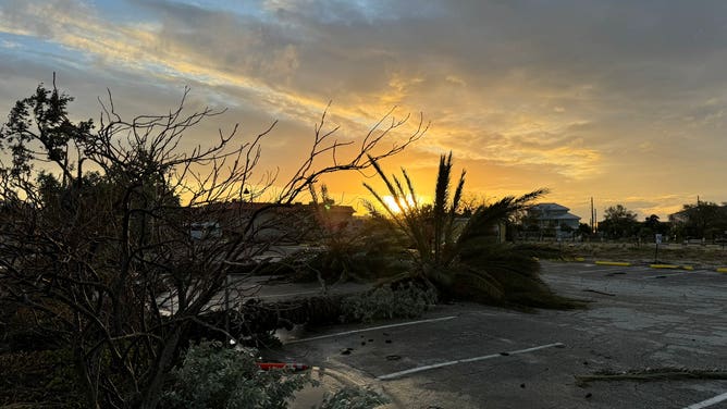 Storm damage in Treasure Island, Florida, after Milton.