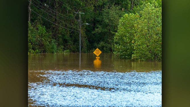Aftermath from Hurricane Helene flooding in Asheville, North Carolina.