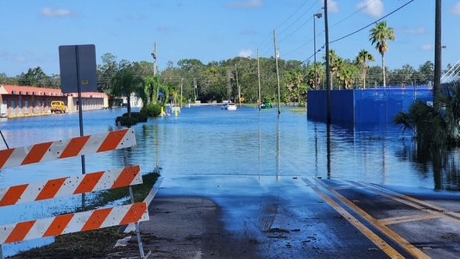 Flooding after Hurricane Milton in Florida as seen by Duke Energy crews.
