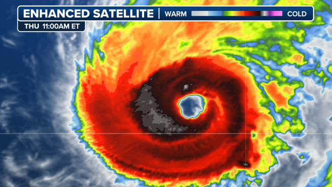 Powerful Hurricane Kirk on October 3, 2024