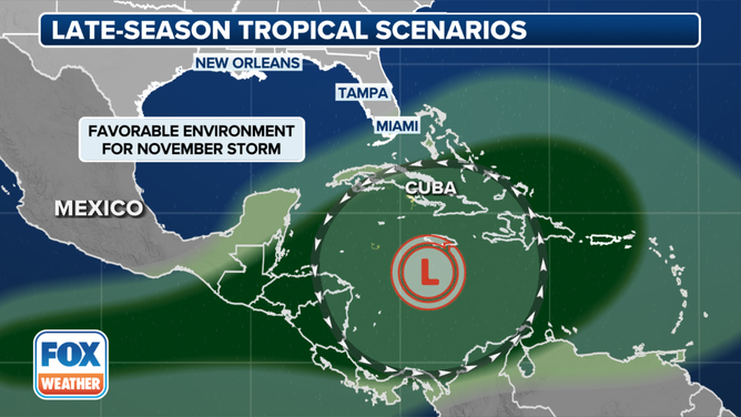 Tropical trouble may be brewing for the final month of the 2024 Atlantic hurricane season.