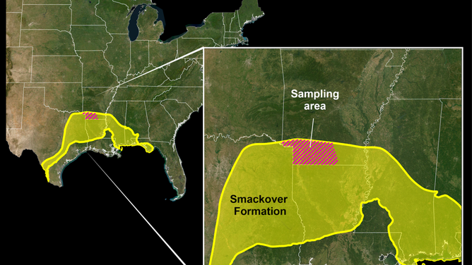 Potential lithium reserves map