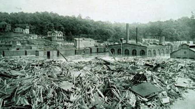 Historical flooding in western North Carolina in 1916