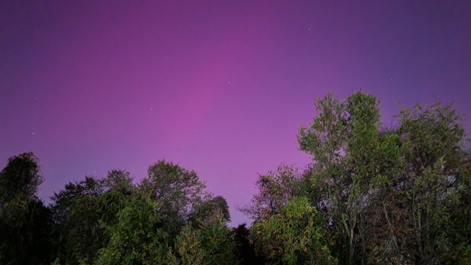 Northern lights seen from the Pittsburgh