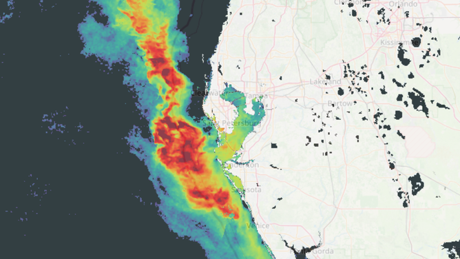 Satellites detected significant levels of chlorophyll