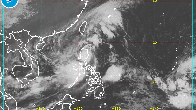 Satellite image of Tropical Storm Kristine 