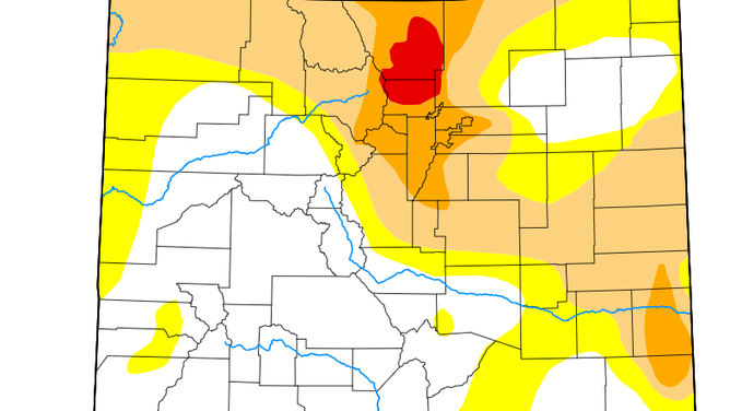 Colorado drought map.