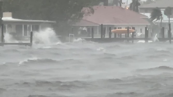 Hurricane Milton effects in West Bradenton, Florida.