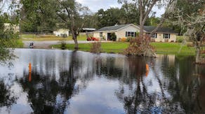 Florida neighborhood still flooded from Hurricane Milton a month later