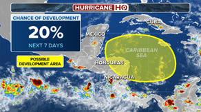 Tropical development chances remain low for area to watch as Rafael's leftovers churn over Gulf of Mexico