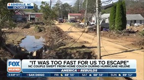 North Carolina couple recount being swept away on couch during Hurricane Helene