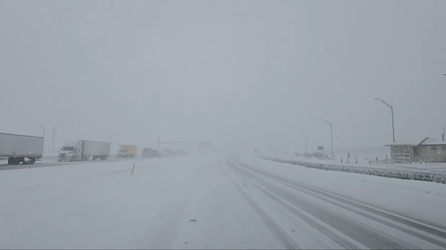 Winter storm slams Denver area, shuts down part of Interstate 70