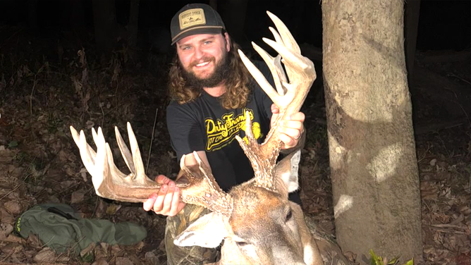 Brandon Sheets, an Ohio bowhunter, spent three years tracking a massive whitetail buck. After a heart-pounding encounter, he finally harvested the legendary deer, which scored nearly 215 inches.