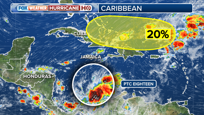 One area to watch and Potential Tropical Cyclone 18.