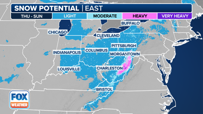 East Snow Potential