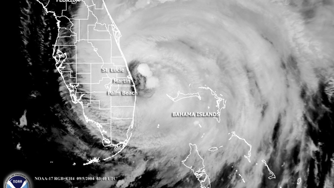 Hurricane Frances satellite from 2004.