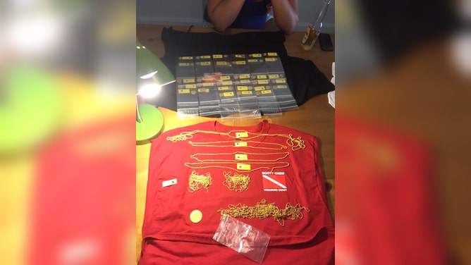 A trove of gold and jewelry from the 1715 Fleet Shipwreck.