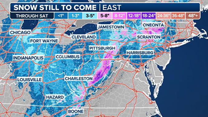 Latest snowfall forecast