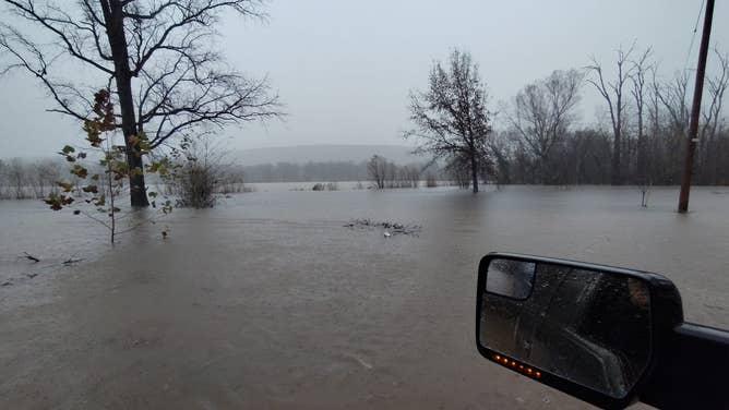 Flooding in St. Francois County, Missouri.