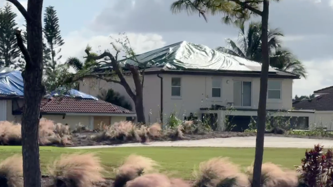 Tornado damage in Wellington, Florida on Nov. 13, 2024, a month after Hurricane Milton spawned tornadoes across South Florida.