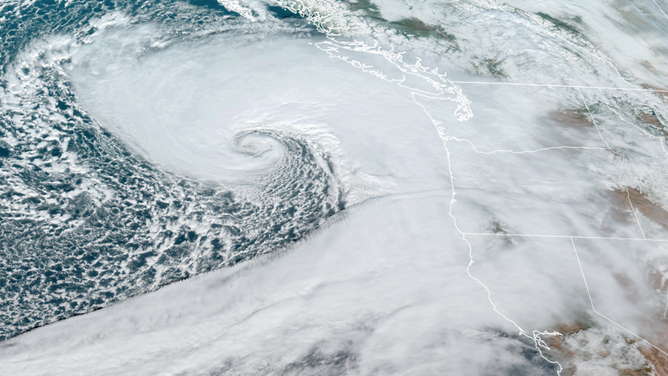 Bomb Cyclone Satellite Image