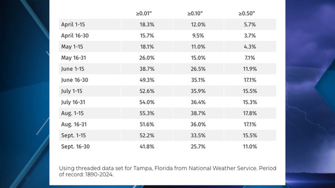 Summer Rainy Days in Tampa