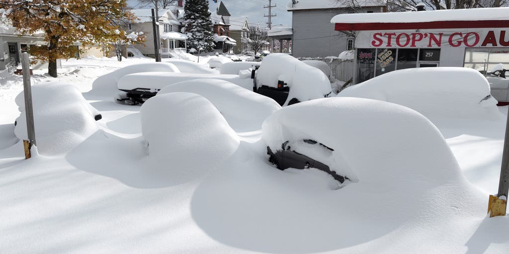 Lake-effect snowstorm to finally wind down after burying cities from Michigan to New York in feet of snow