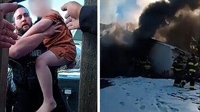 Watch: Colorado deputies rescue 2 kids trapped in snowy backyard as fire engulfs home