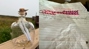 Finder of message in a bottle on Texas island plans to continue its ocean journey