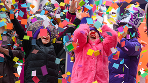 Times Square New Year's Eve ball drop threatened by storms as people flock to celebrate in New York City