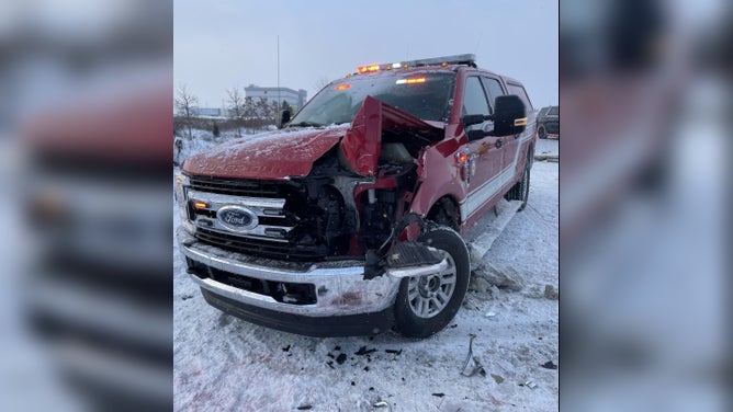 Icy crash along Michigan's Interstate 94