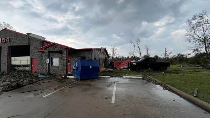 Damage to Fire Dept. in Montgomery County, Texas