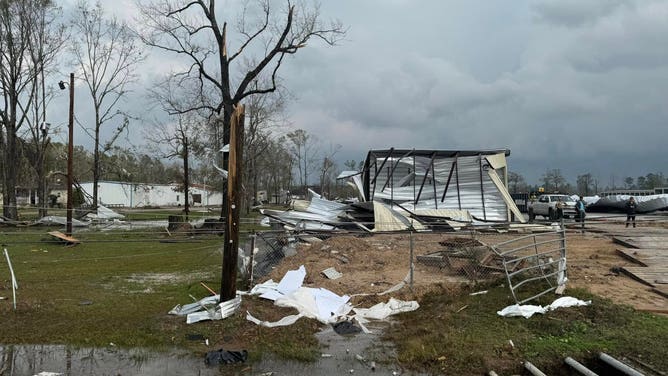 Damage in Montgomery County, Texas