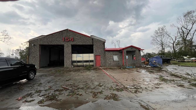 Damage to Fire Dept. in Montgomery County, Texas