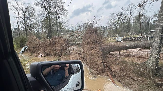 Damage in Montgomery County, Texas