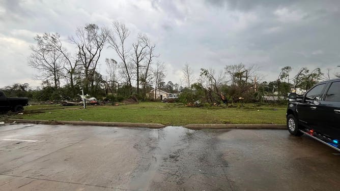 Damage to Fire Dept. in Montgomery County, Texas